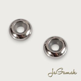 Korálka-slider 10x4mm CHIRURGICKÁ OCEĽ, 5ks (ch1801)